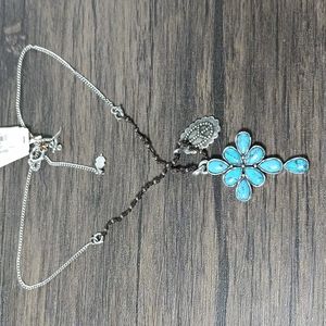 Lucky brand turquoise cross necklace